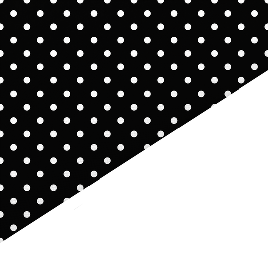 Black Dots Canvas And Felt Backed Fabric - SKU K86