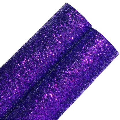 Pack Of 3 Pre Cut Chunky Glitter Medium Bows (50 Colours To Choose From)