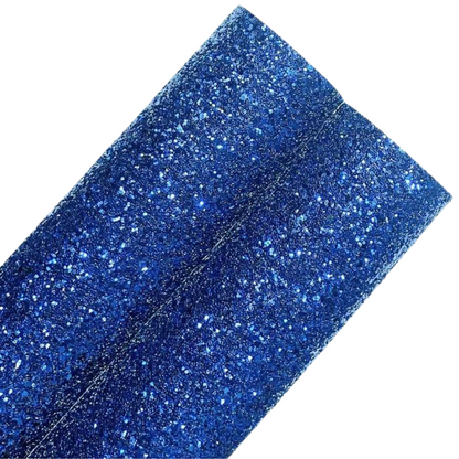 Pack Of 3 Pre Cut Chunky Glitter Medium Bows (50 Colours To Choose From)