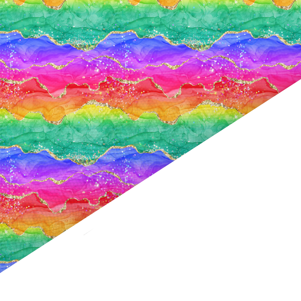 Rainbow Agate Canvas And Felt Backed Fabric - SKU L52