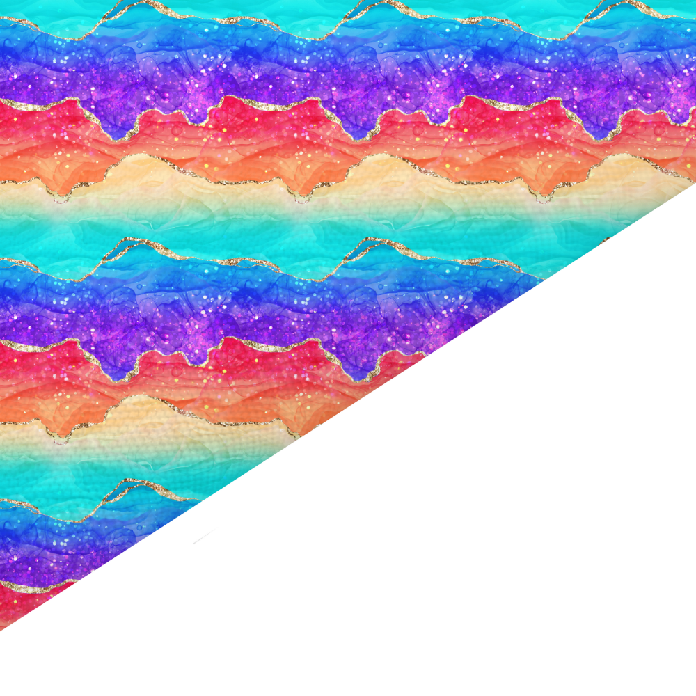 Rainbow Agate Canvas And Felt Backed Fabric - SKU L51