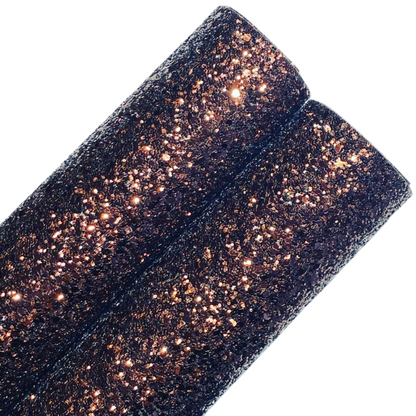 Pack Of 3 Pre Cut Chunky Glitter Medium Bows (50 Colours To Choose From)