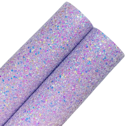 Pack Of 3 Pre Cut Chunky Glitter Medium Bows (50 Colours To Choose From)