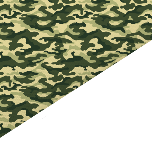 Camouflage Canvas And Felt Backed Fabric - SKU L40