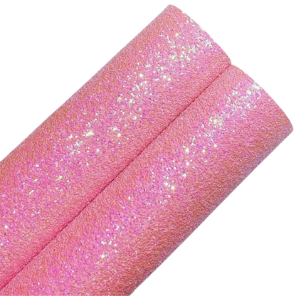 Pack Of 3 Pre Cut Chunky Glitter Medium Bows (50 Colours To Choose From)