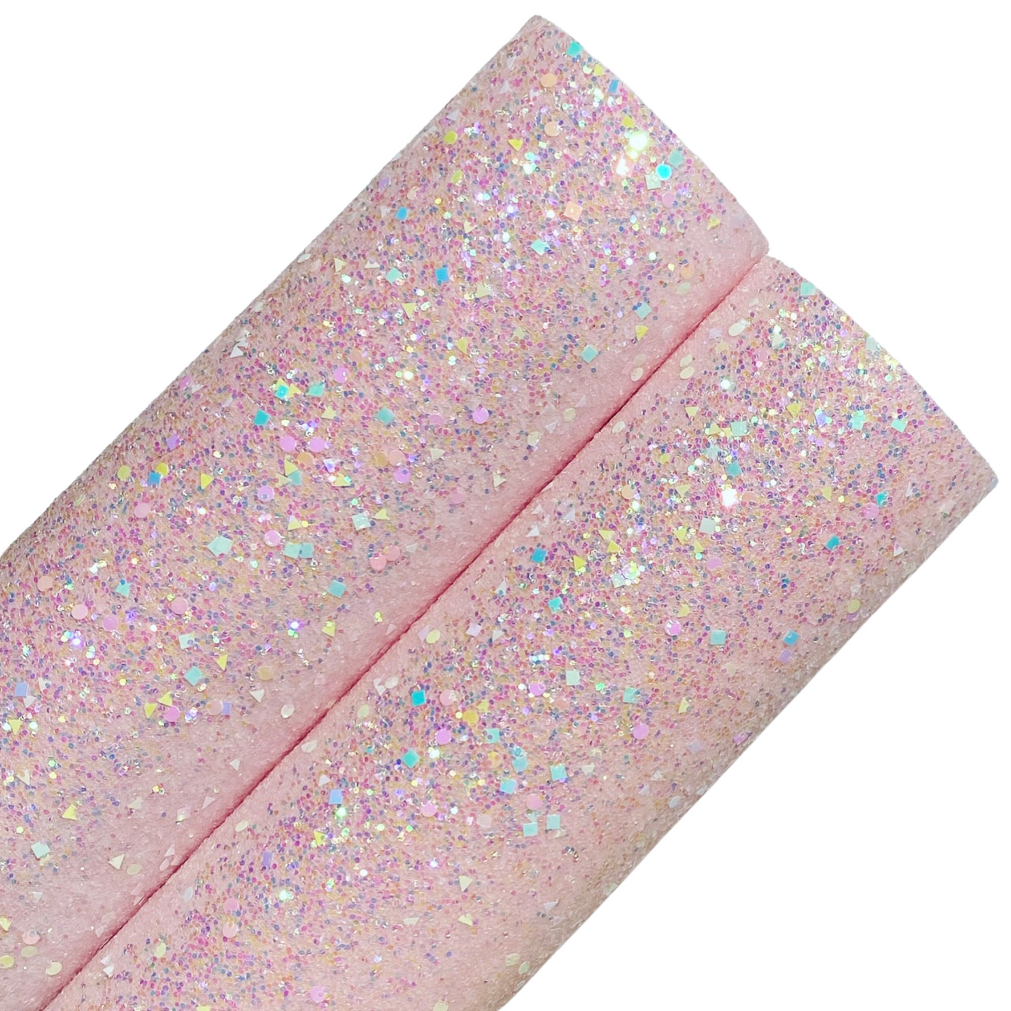 Pack Of 3 Pre Cut Chunky Glitter Medium Bows (50 Colours To Choose From)