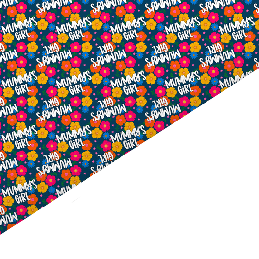 Mummy’s Girl Canvas And Felt Backed Fabric - SKU L81