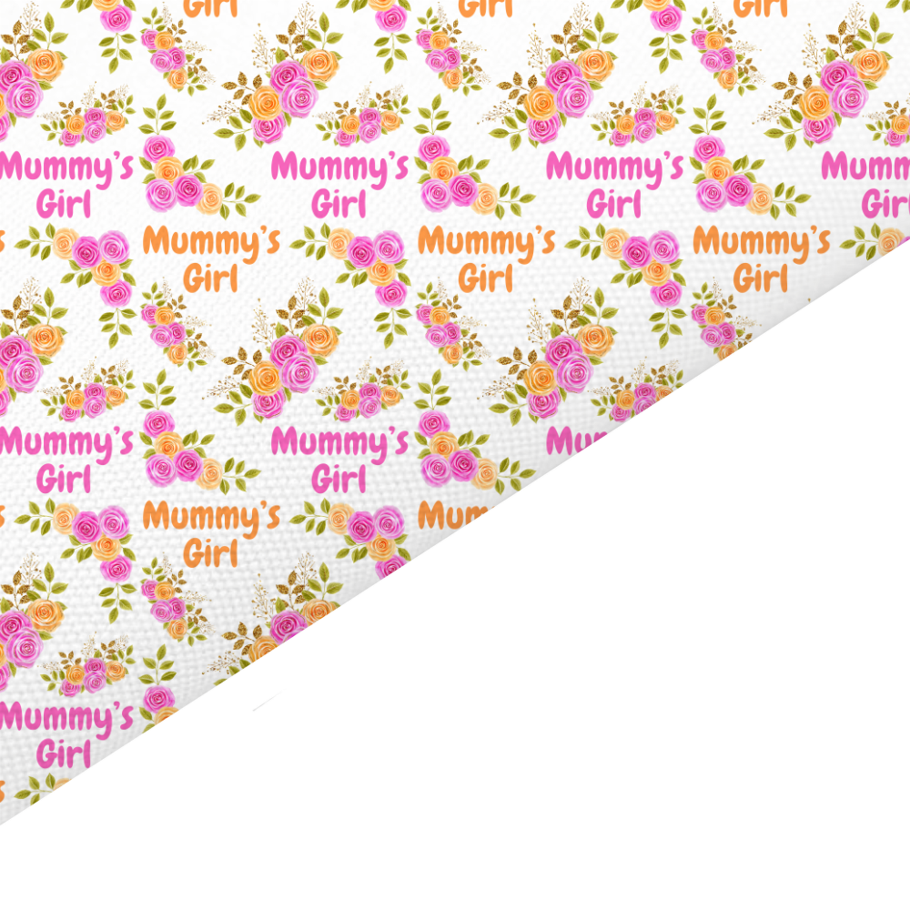 Mummy’s Girl Canvas And Felt Backed Fabric - SKU L78