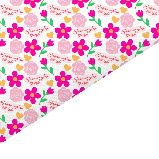 Mummy’s Girl Canvas And Felt Backed Fabric - SKU L77