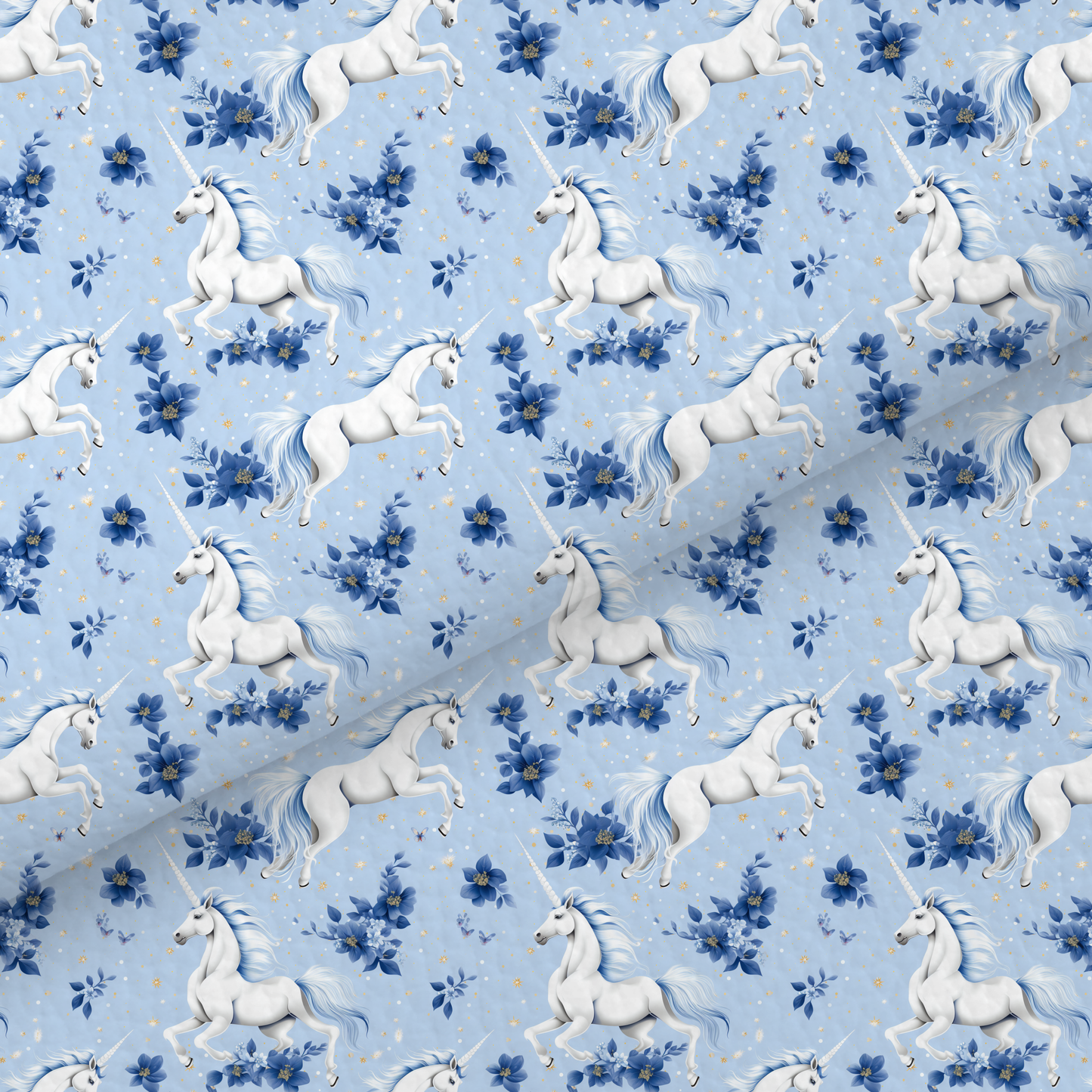 Blue Unicorn Leatherette