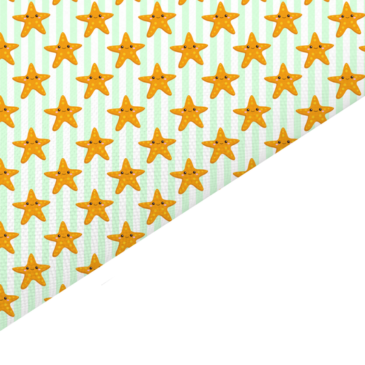 Starfish Canvas And Felt Backed Fabric - SKU M50