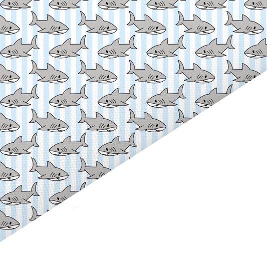 Shark Canvas And Felt Backed Fabric - SKU M66