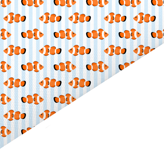 Clownfish Canvas And Felt Backed Fabric - SKU M46