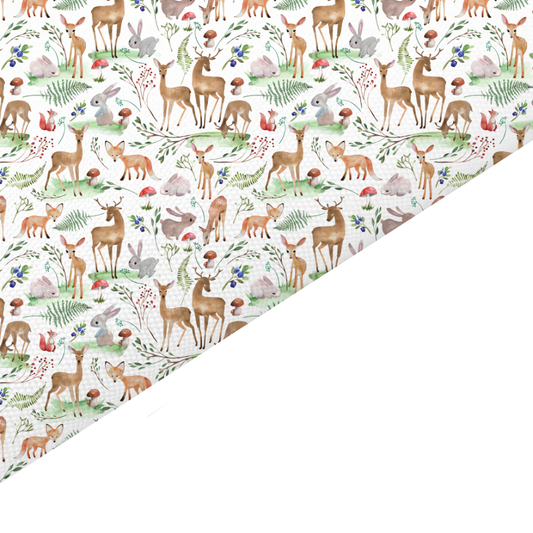 Deer Canvas And Felt Backed Fabric - SKU M87