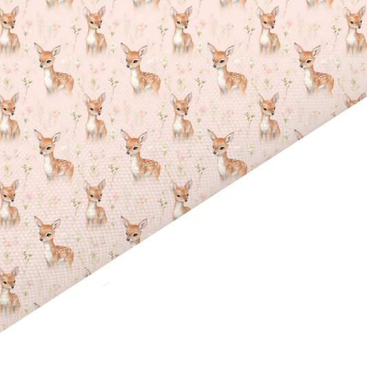 Deer Canvas And Felt Backed Fabric - SKU M86