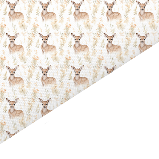 Deer Canvas And Felt Backed Fabric - SKU M85