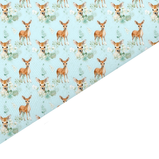 Deer Canvas And Felt Backed Fabric - SKU M84