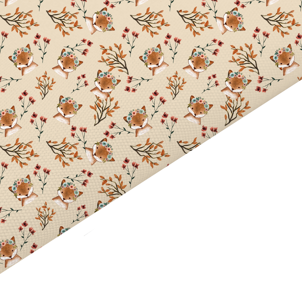 Fox Canvas And Felt Backed Fabric - SKU M81