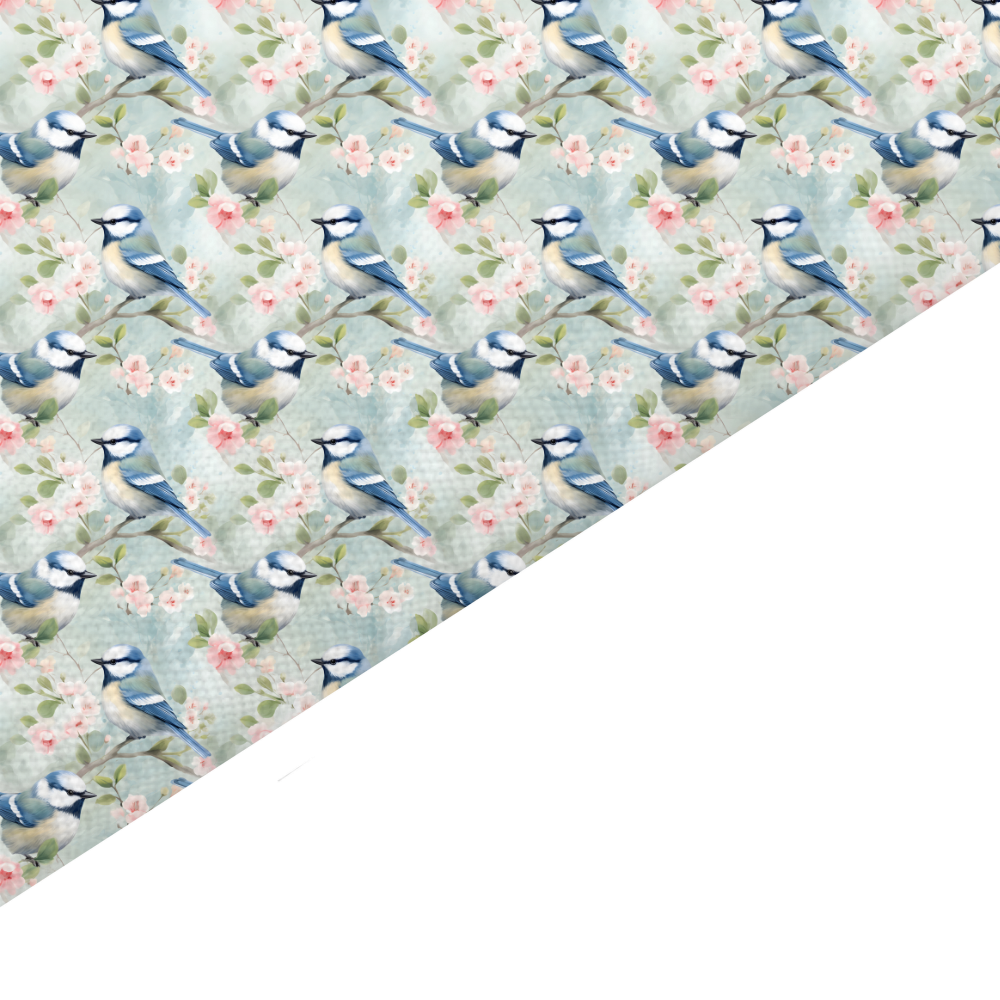 Bird Canvas And Felt Backed Fabric - SKU N14