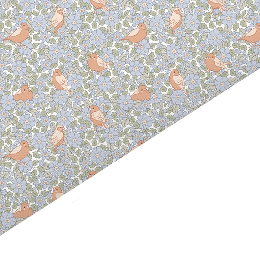 Bird Canvas And Felt Backed Fabric - SKU N12