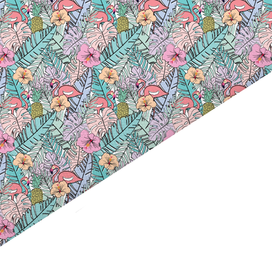 Flamingo Canvas And Felt Backed Fabric - SKU M95