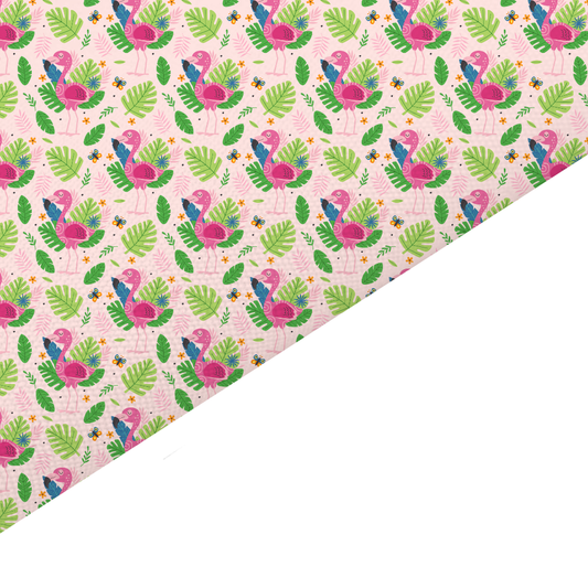 Flamingo Canvas And Felt Backed Fabric - SKU M94