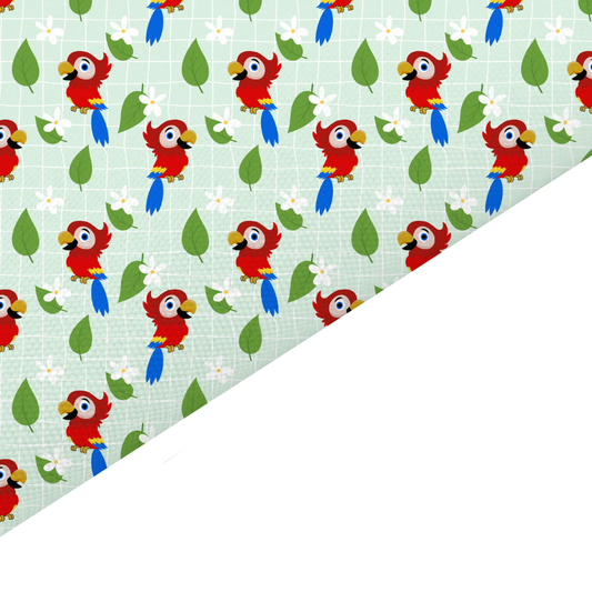 Parrot Canvas And Felt Backed Fabric - SKU N67