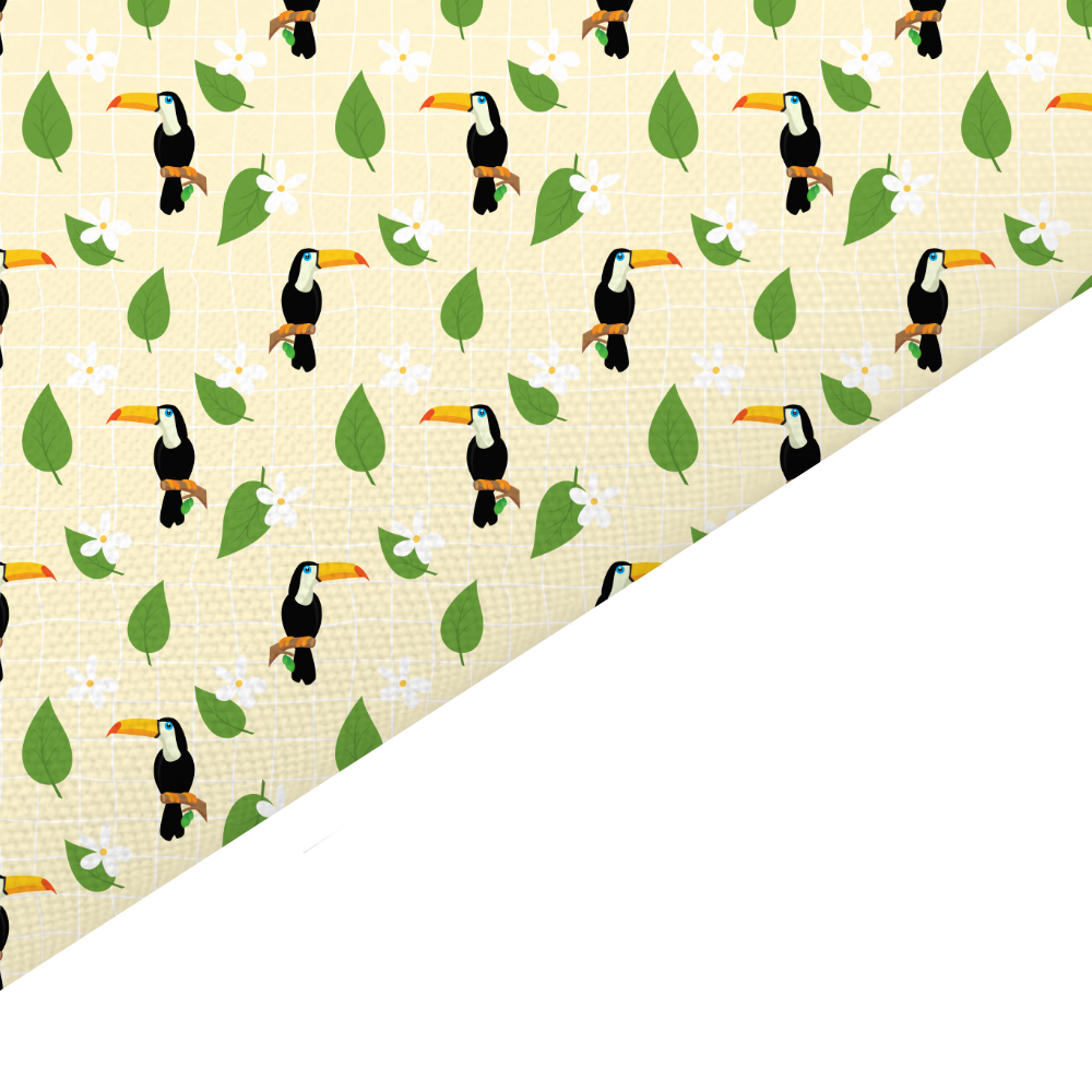 Toucan Canvas And Felt Backed Fabric - SKU N69