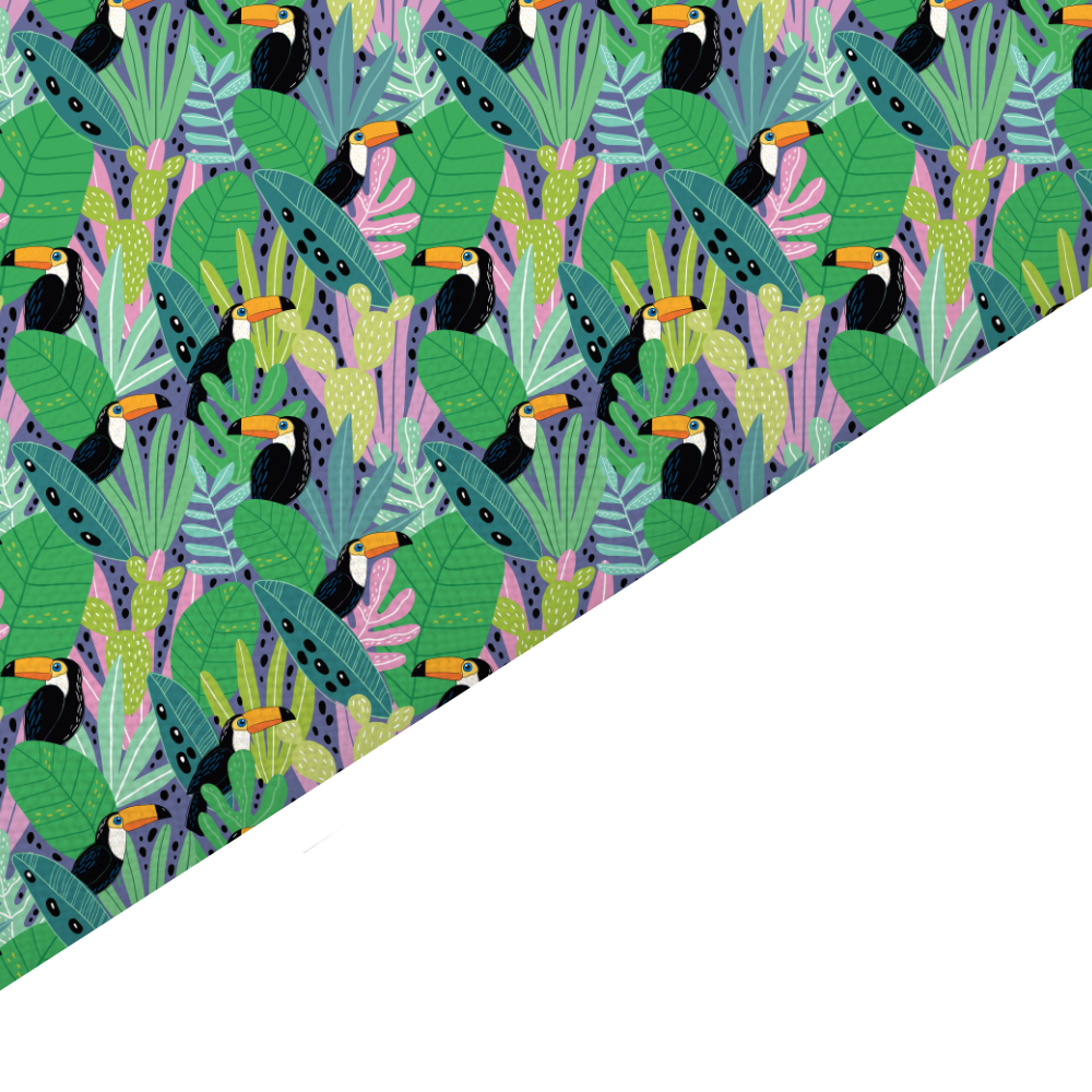 Toucan Canvas And Felt Backed Fabric - SKU N68