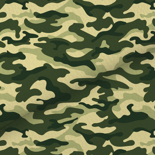 Green Camouflage Leatherette