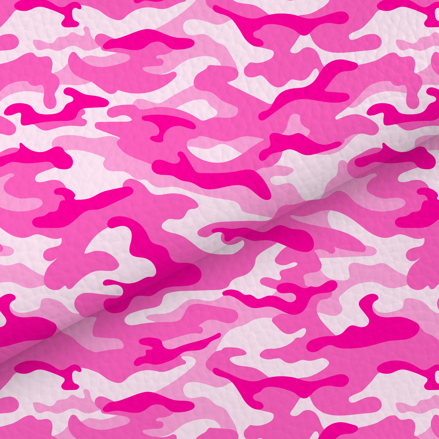 Pink Camouflage Leatherette