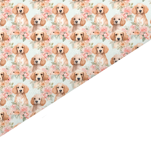 Puppies Canvas And Felt Backed Fabric - SKU N87