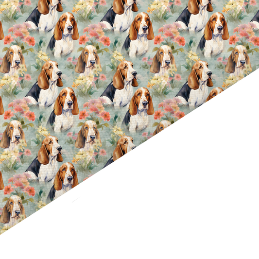 Beagle Canvas And Felt Backed Fabric - SKU O1