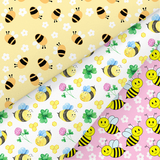 Bee Printed Fabric