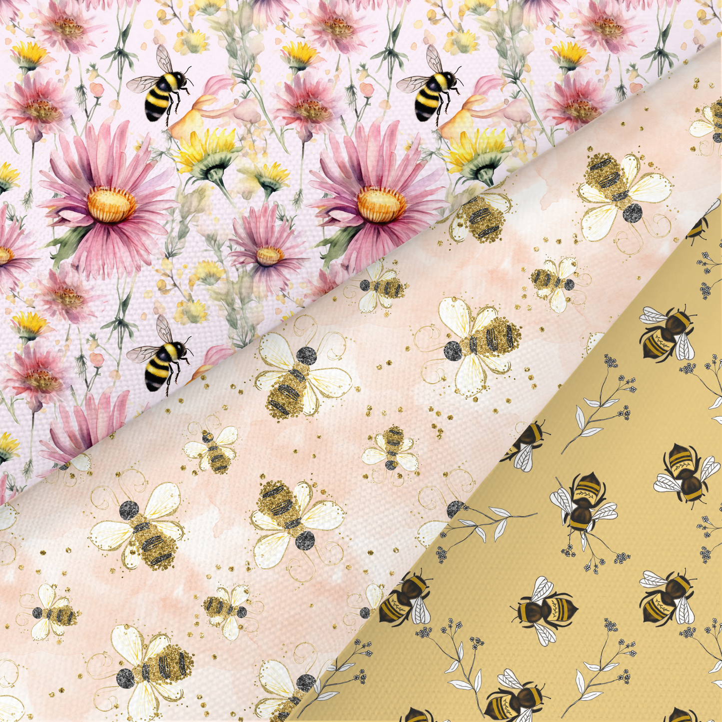 Bee Printed Fabric