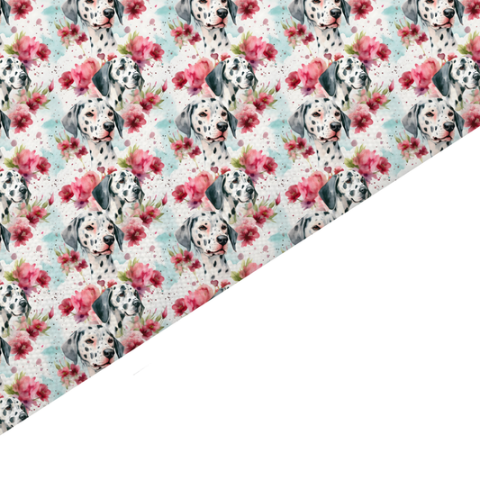 Dalmatian Canvas And Felt Backed Fabric - SKU O12