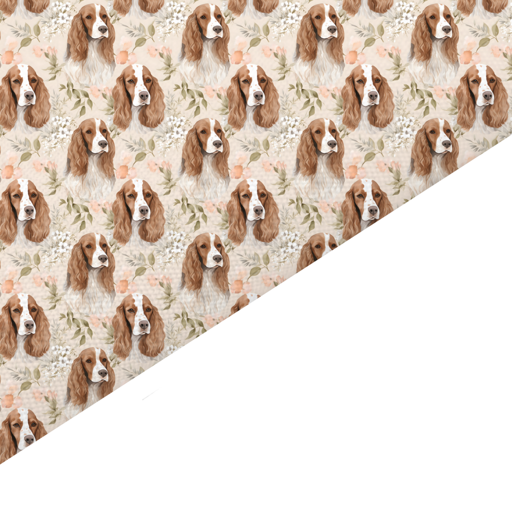 Cocker Spaniel Canvas And Felt Backed Fabric - SKU O29