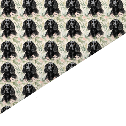 Cocker Spaniel Canvas And Felt Backed Fabric - SKU O27