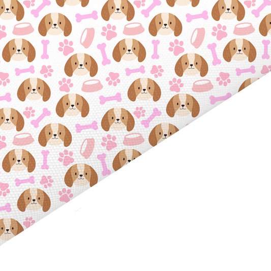 Puppies Canvas And Felt Backed Fabric - SKU O37