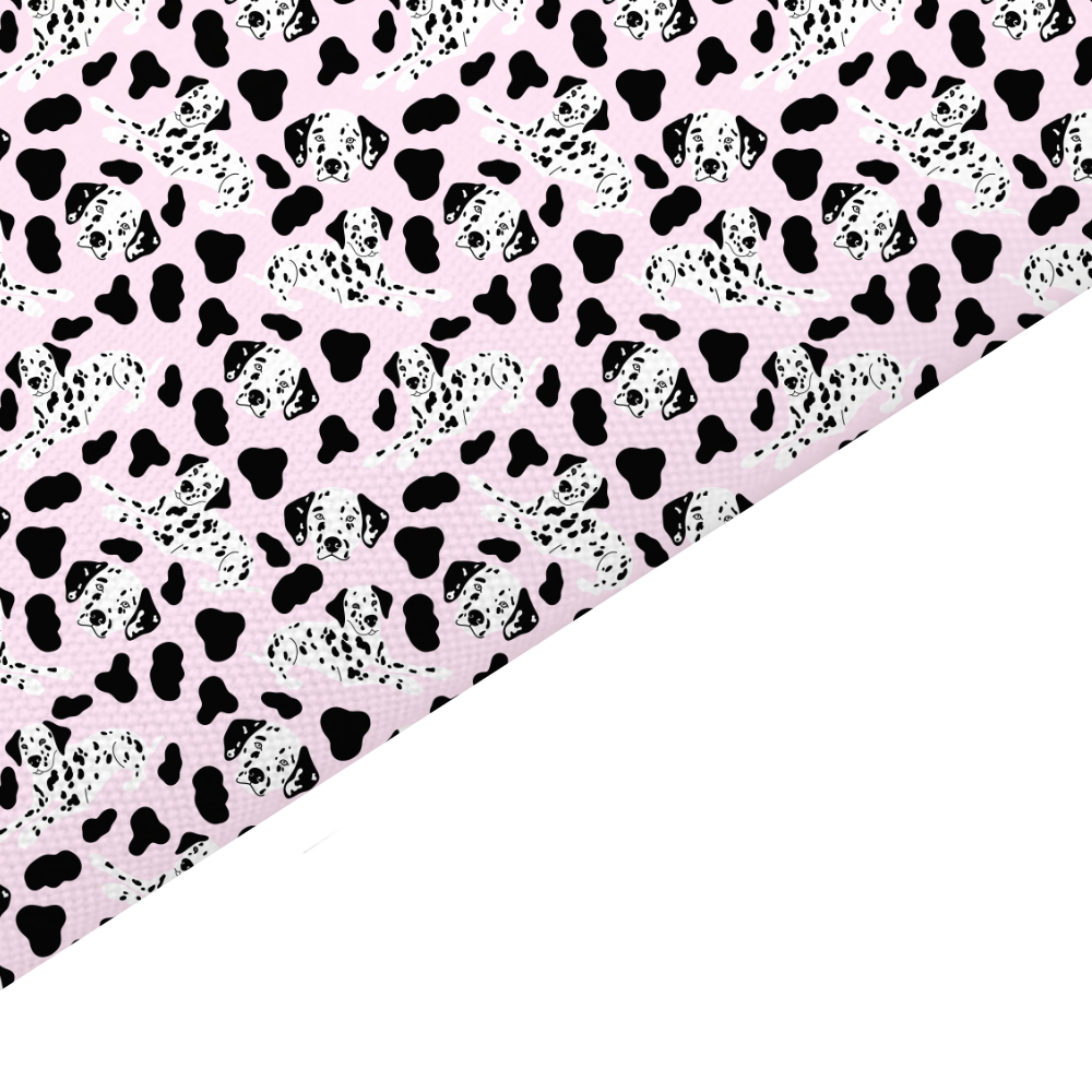 Dalmatian Canvas And Felt Backed Fabric - SKU O30