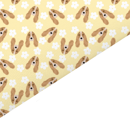 Cocker Spaniel Canvas And Felt Backed Fabric - SKU O54