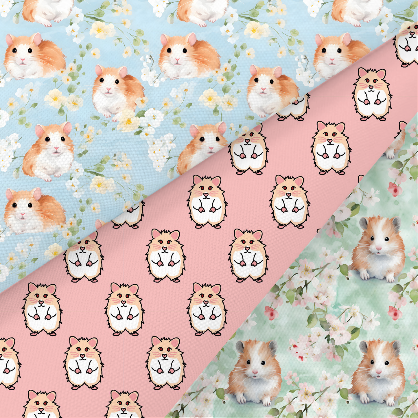 Hamster Printed Fabric