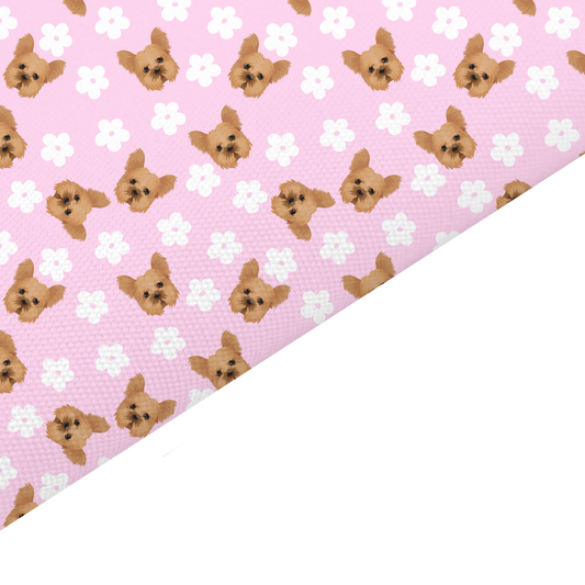 Yorkshire Terrier Canvas And Felt Backed Fabric - SKU O47