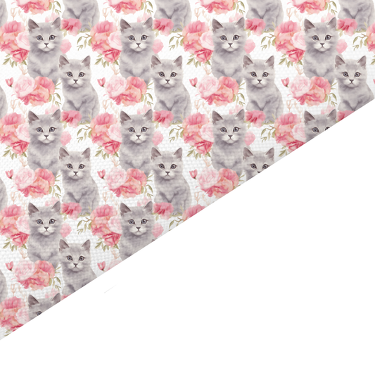 Kittens Canvas And Felt Backed Fabric - SKU O63