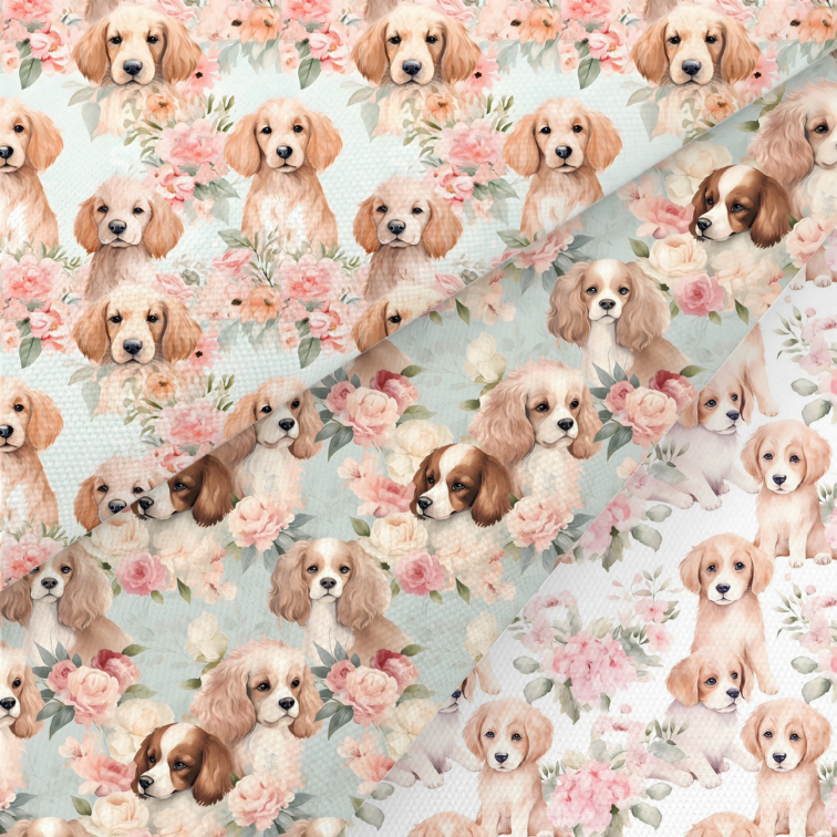 Puppies Printed Fabric