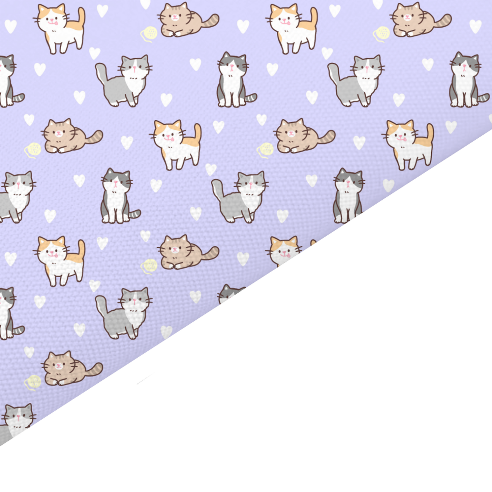 Cats Canvas And Felt Backed Fabric - SKU O87