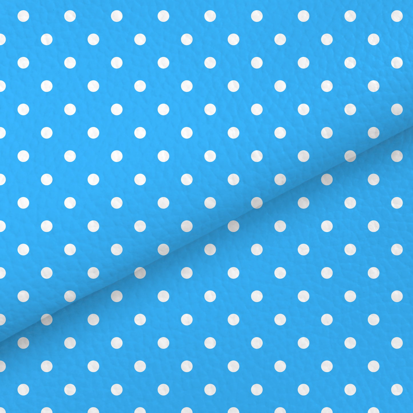 Blue Dots Leatherette