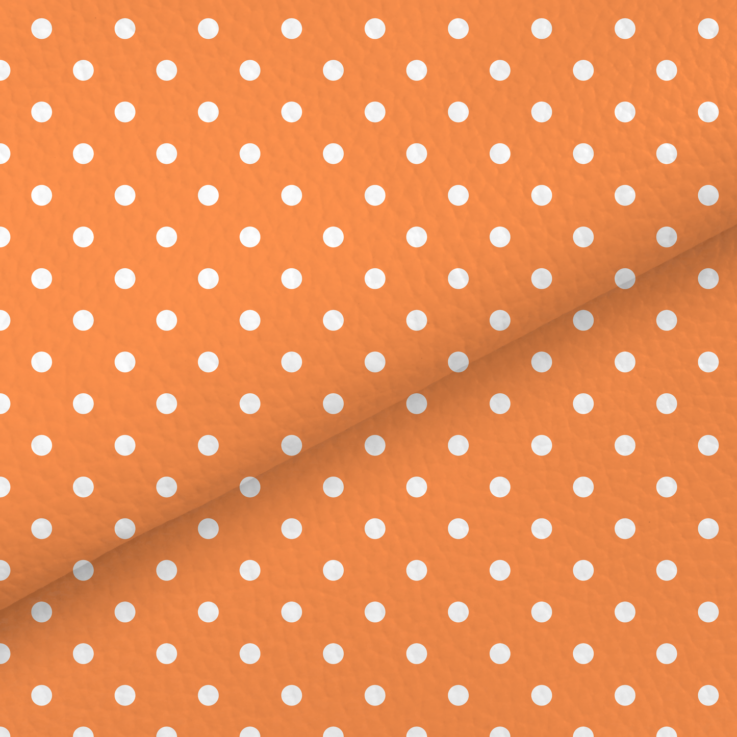 Orange Dots Leatherette