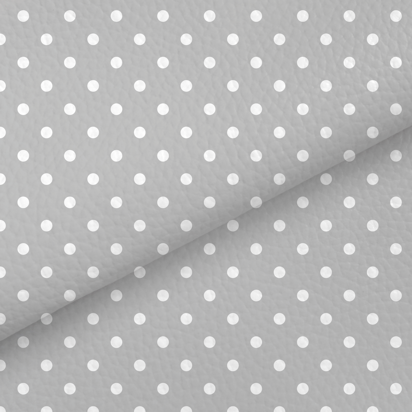 Grey Dots Leatherette