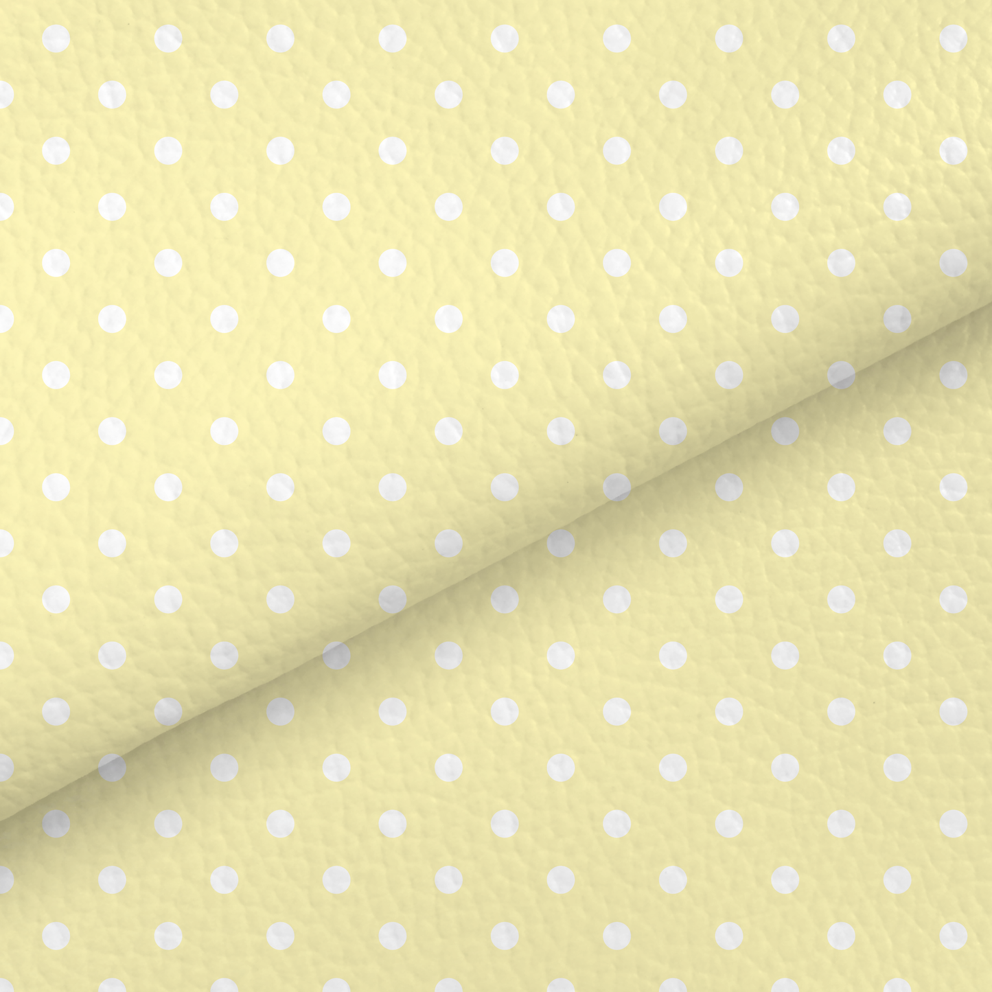 Lemon Pastel Dots Leatherette